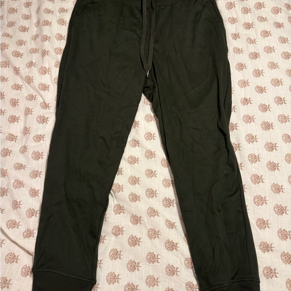 Orvis Black Sweatpants Relaxed Fit Elastic Waistband